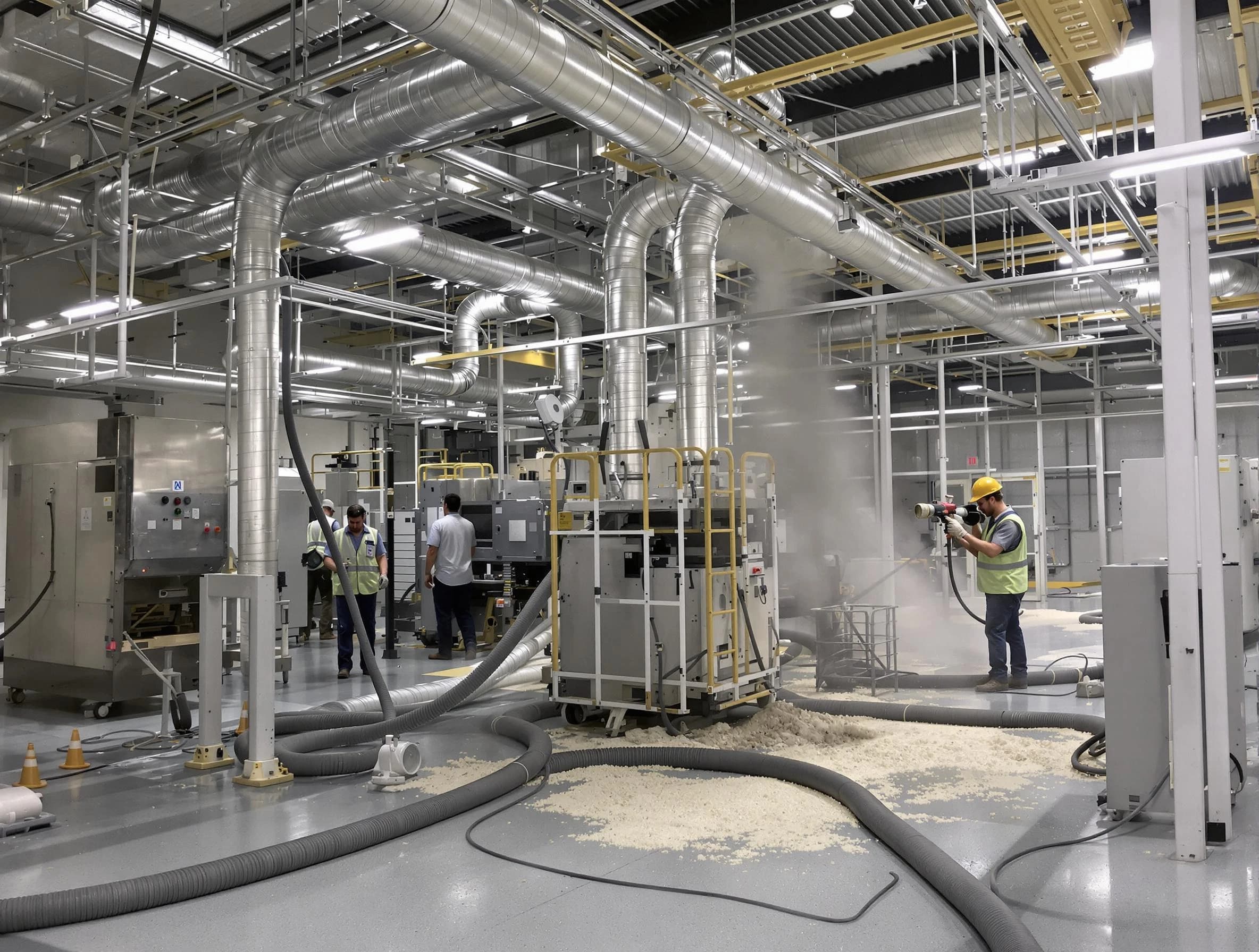 Heavy-duty industrial duct cleaning by Midfield Air Duct Cleaning in Midfield