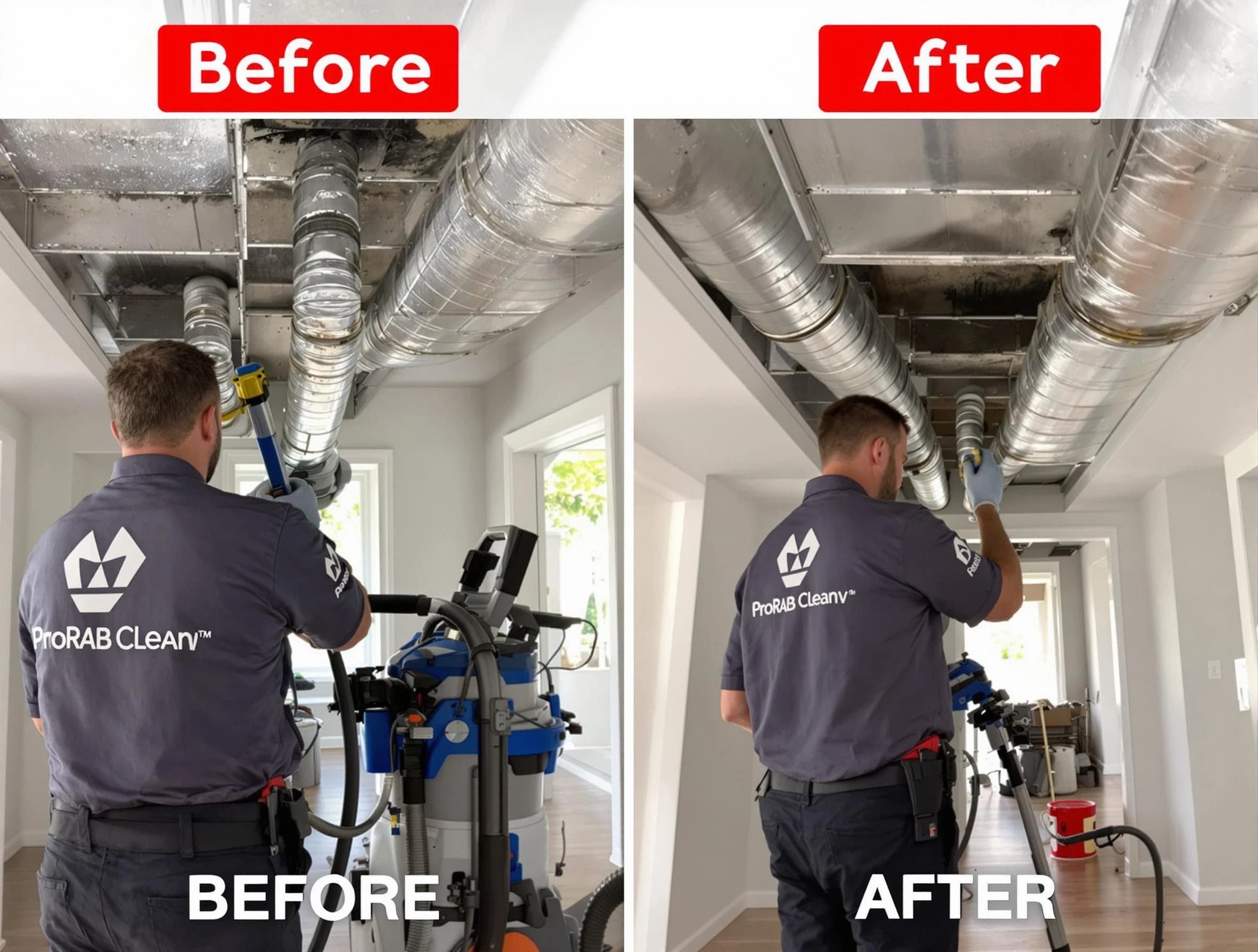 Midfield Air Duct Cleaning expert performing thorough residential duct cleaning in a Midfield home