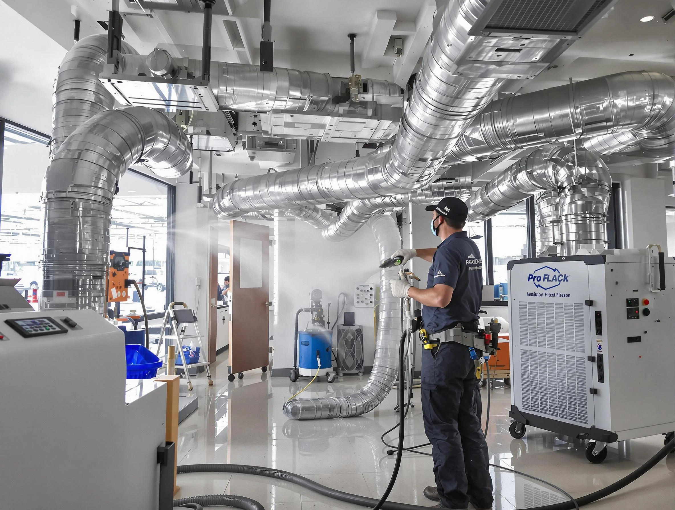 Negative Pressure Air Duct Cleaning in Midfield