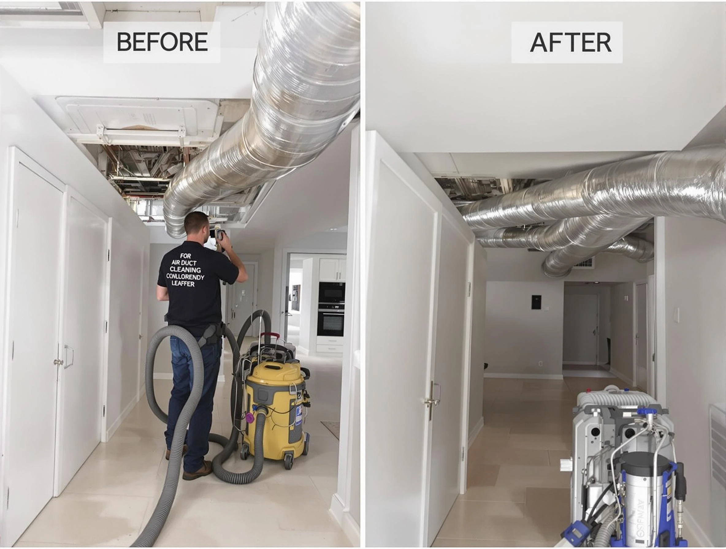 Midfield Air Duct Cleaning professional performing thorough air duct cleaning in Midfield