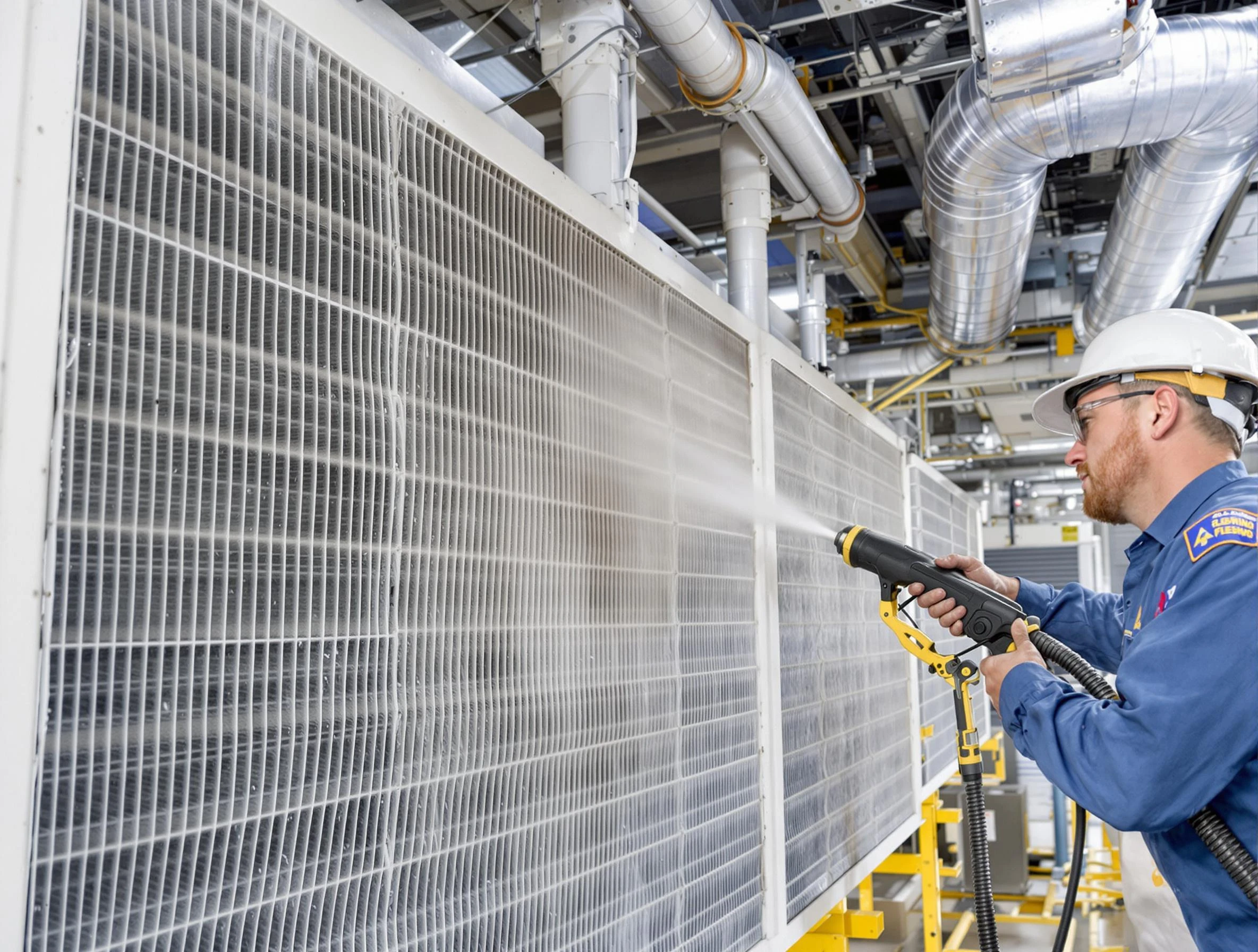 Professional commercial coil cleaning by Midfield Air Duct Cleaning in Midfield