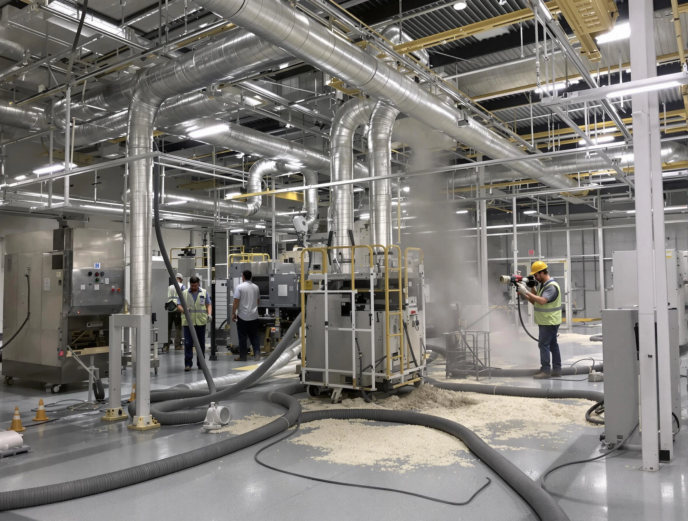 Heavy-duty industrial duct cleaning by Midfield Air Duct Cleaning in Midfield